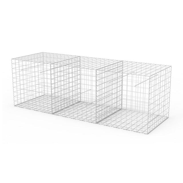 AdirPro Heavy Gauge Welded Gabion Basket, 3 Cubic Feet, 3 pack