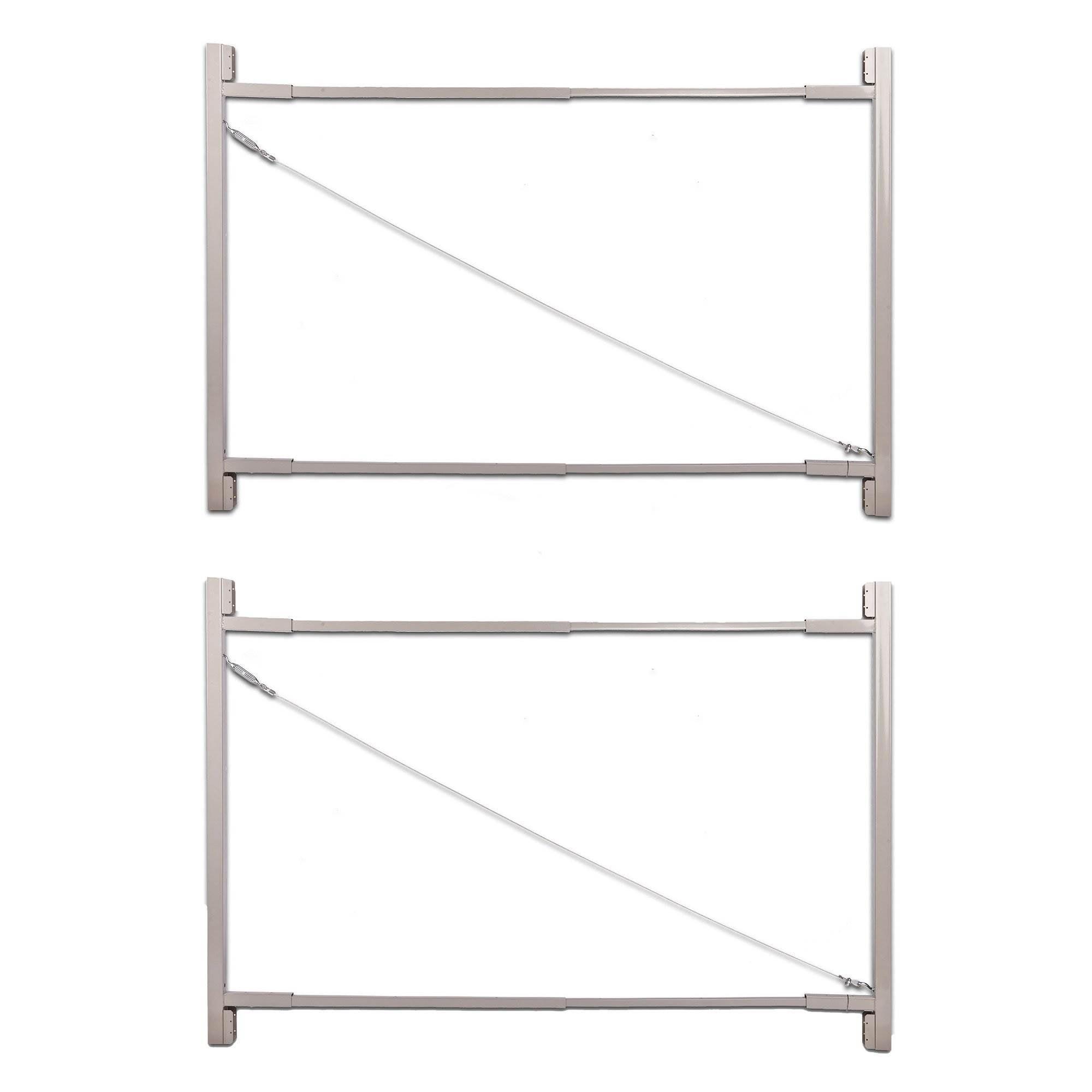 Adjust-A-Gate AG72 Steel Frame Anti Sag Gate Building Kit, 36 to 72 Inches Wide Opening Up To 6 Feet High Fence, 2 Pack