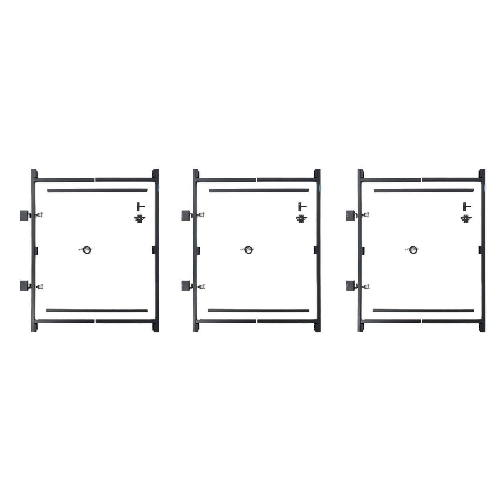 Adjust-A-Gate Steel Frame Gate Building Kit, 36"-60" Wide Up To 7' High (3 Pack)