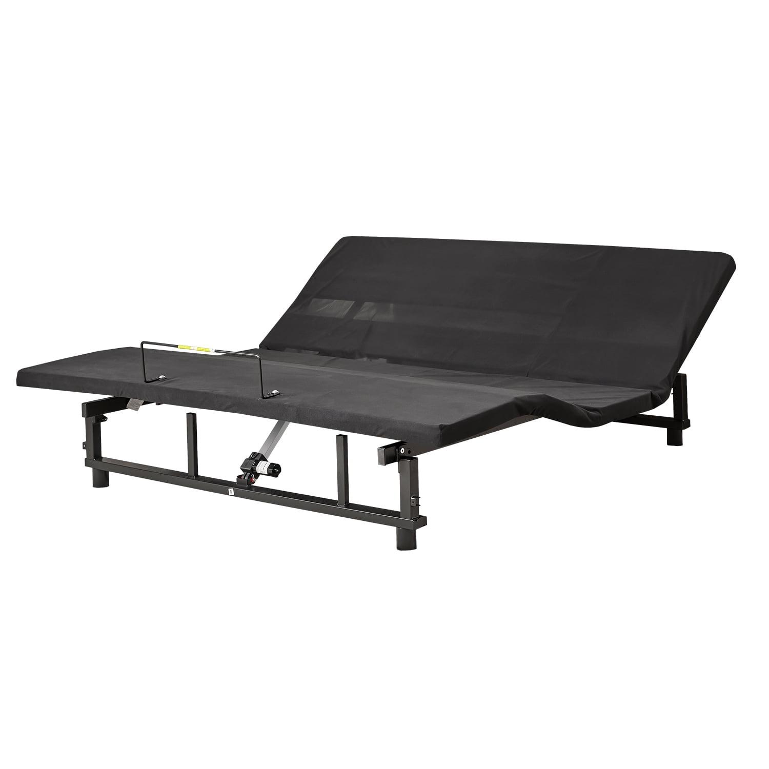 Donext Adjustable Bed Base, King Bed Frame, Independent Head and Foot Incline, Quiet Motor, Wireless Remote Control, Electric Bed Base, Black