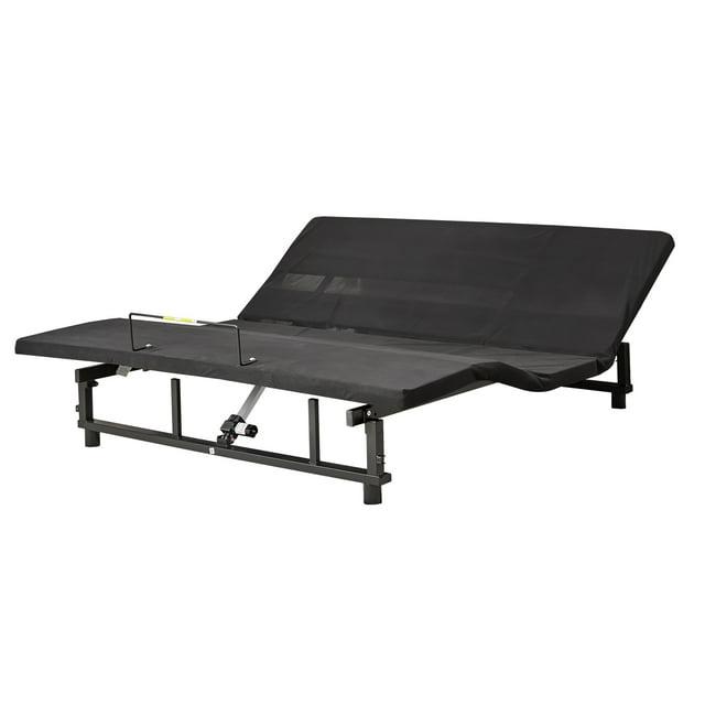 Donext Adjustable Bed Base, King Bed Frame, Independent Head and Foot Incline, Quiet Motor, Wireless Remote Control, Electric Bed Base, Black