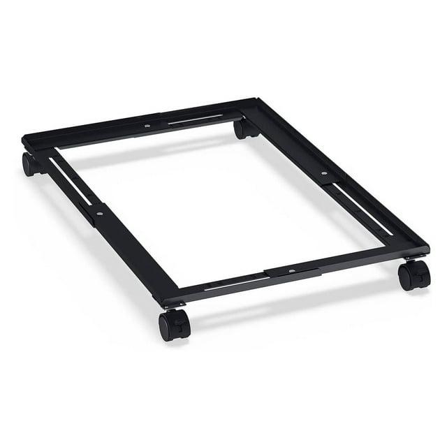 Adjustable Black Metal 4-Drawer Legal Size File Caddy