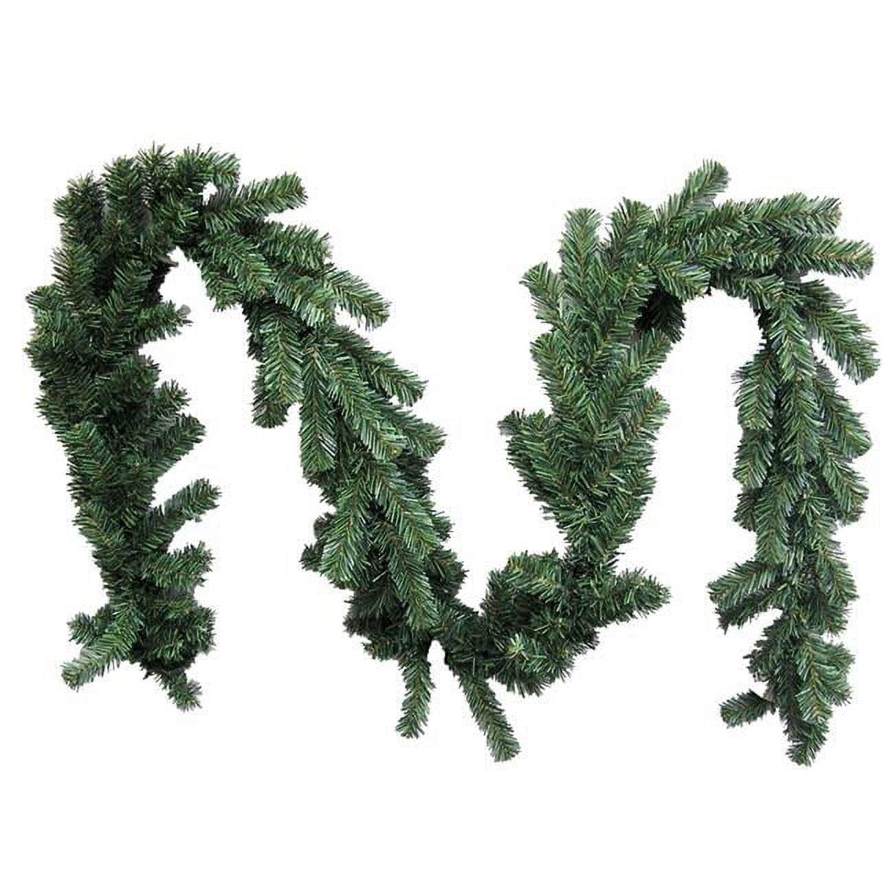 9-Foot Green PVC Canadian Pine Christmas Garland