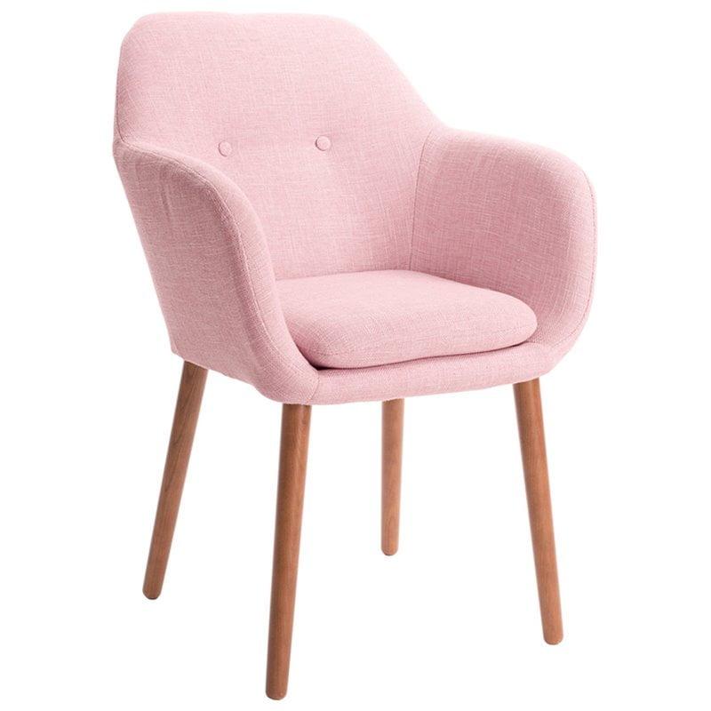 Elle Decor Adore Decor Roux Mid-Century Accent Chair for Home Office or Living Room