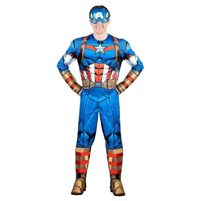 Adult Captain America Men's Deluxe Costume