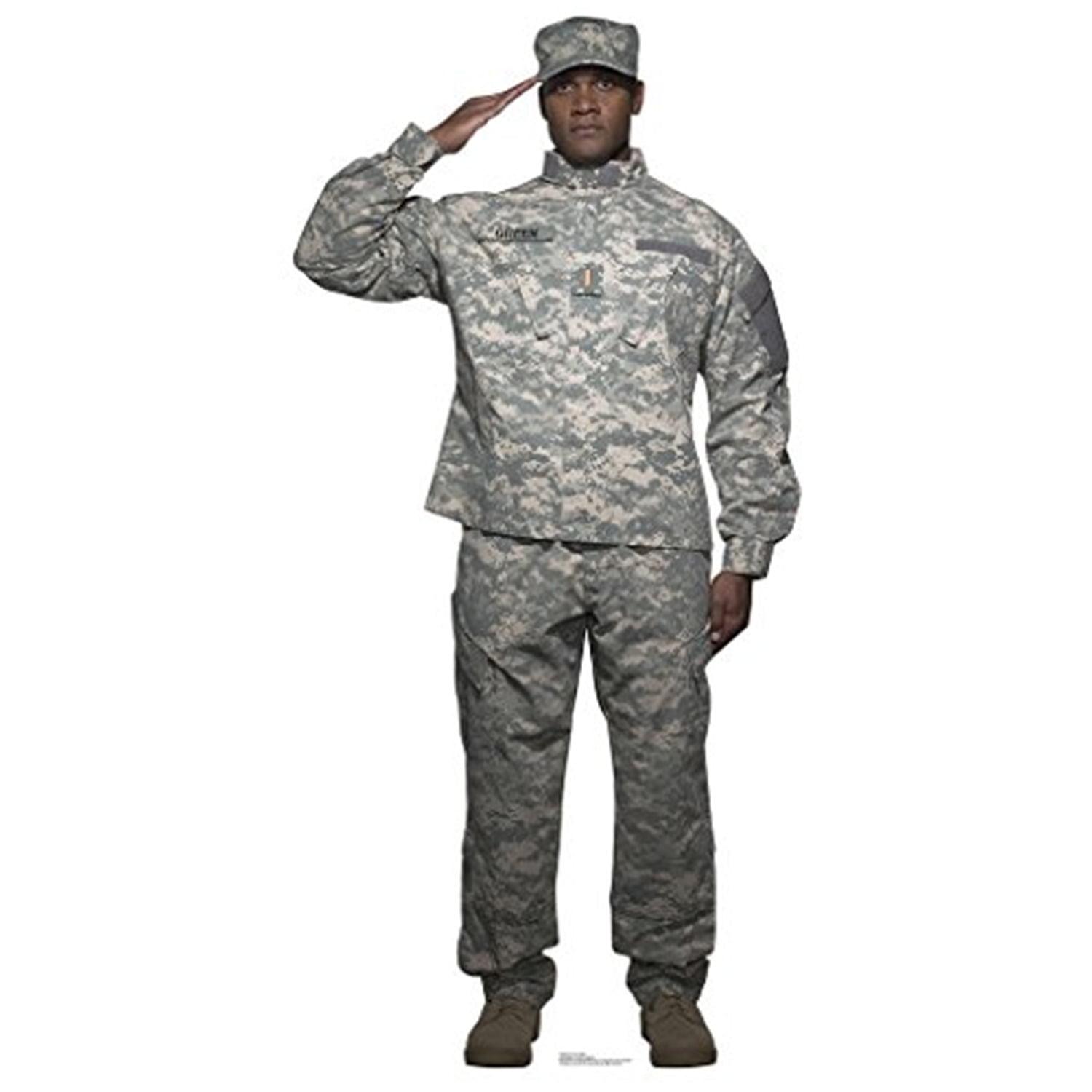 Life-Size Digital Camo Soldier Cardboard Standup