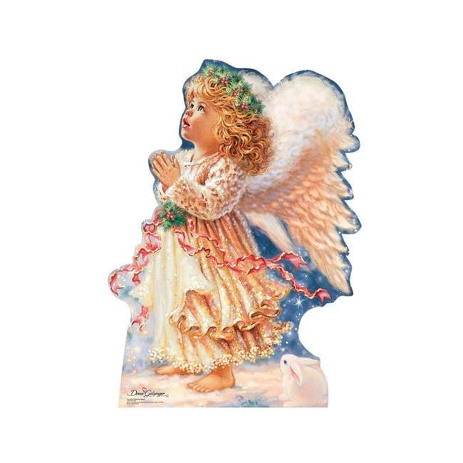 Little Christmas Angel Dona Gelsinger Cardboard Standup 48 x 35 in.