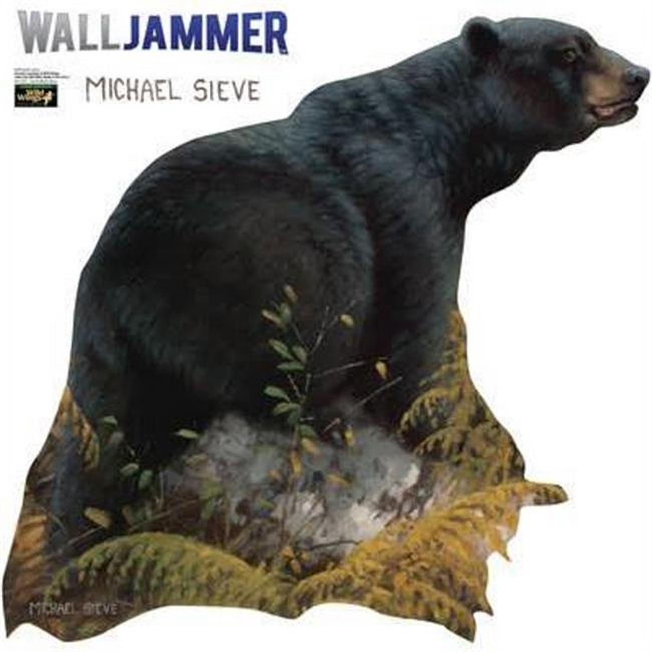 24" Black Bear Vinyl Wall Decal with Laminated Image