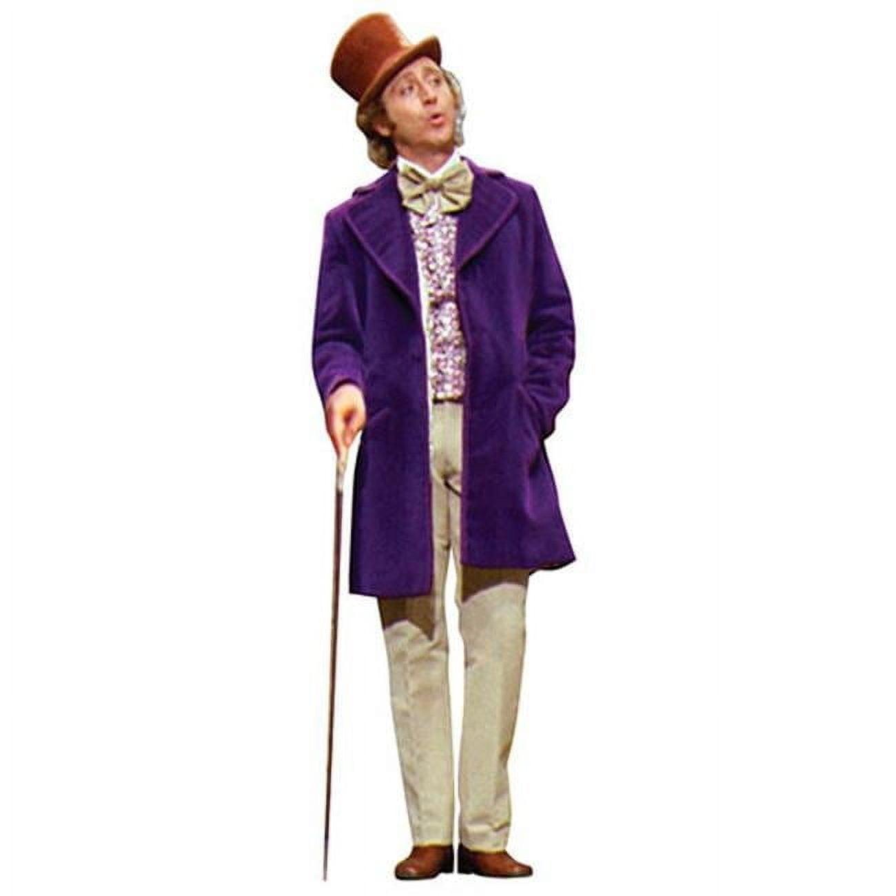 74 x 23 Inch Willy Wonka Cardboard Cutout Standee