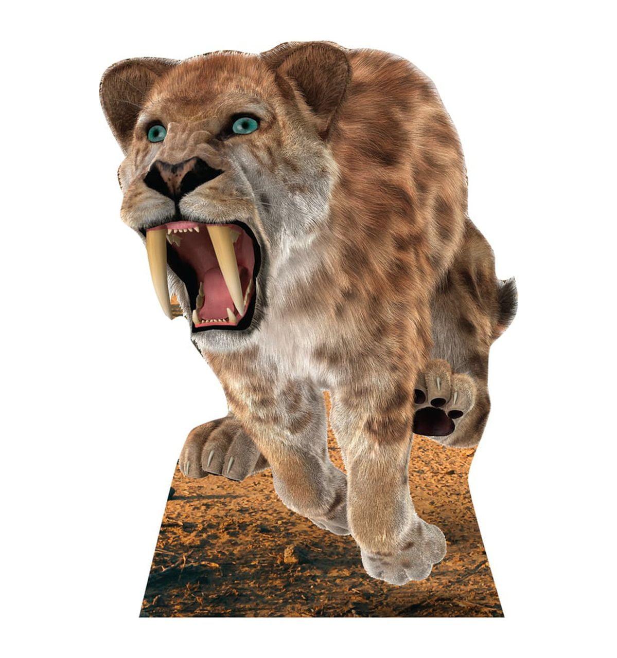 Life-Size Saber Tooth Tiger Cardboard Standup Decor