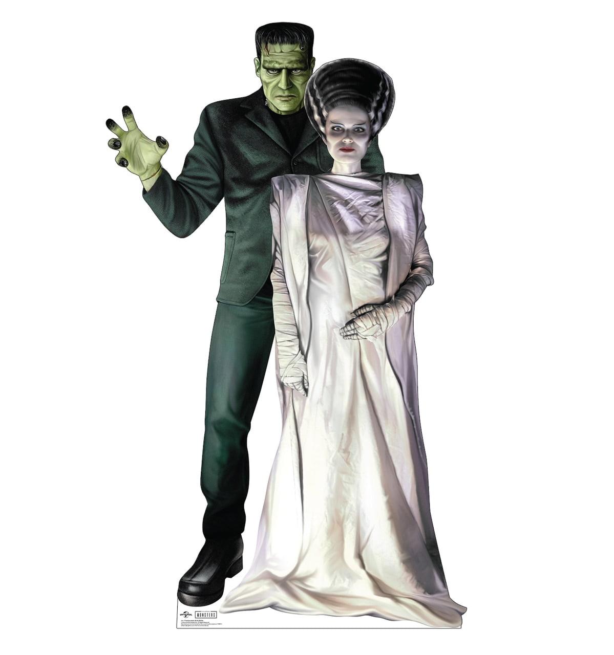 Lifesize Frankenstein and Bride Cardboard Cutout, 76 x 45 inches