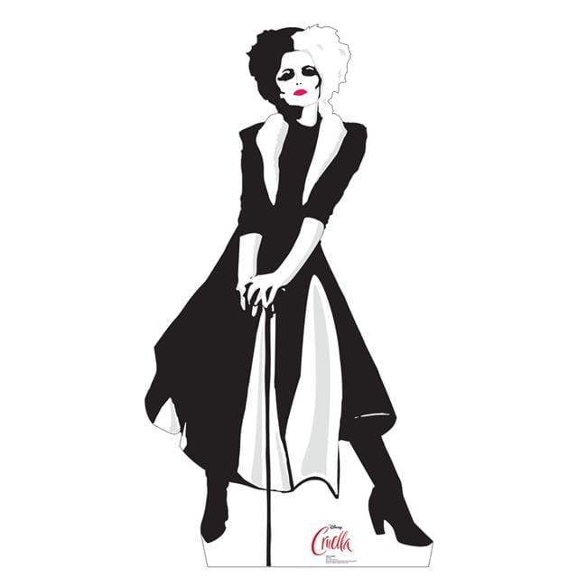 70 x 37 in. Cruella Cardboard Cutout, Disney Live Action Cruella