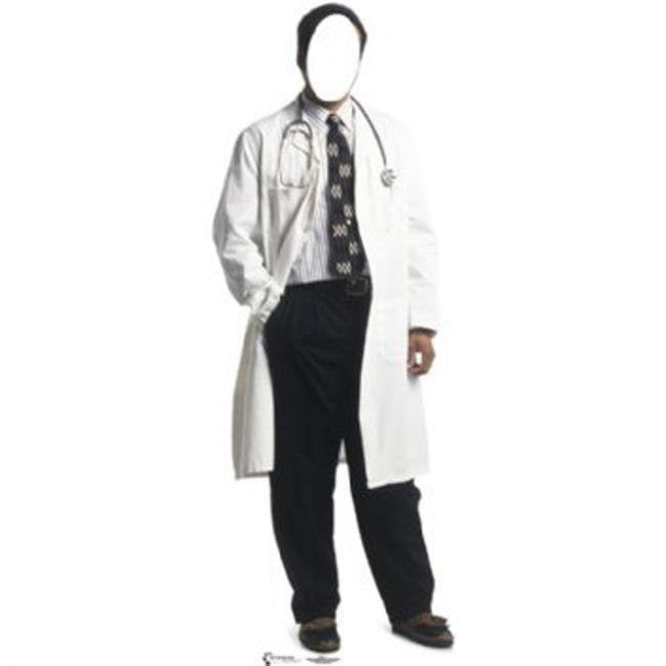 Life-Size Doctor Stand-In Cardboard Cutout with Easel