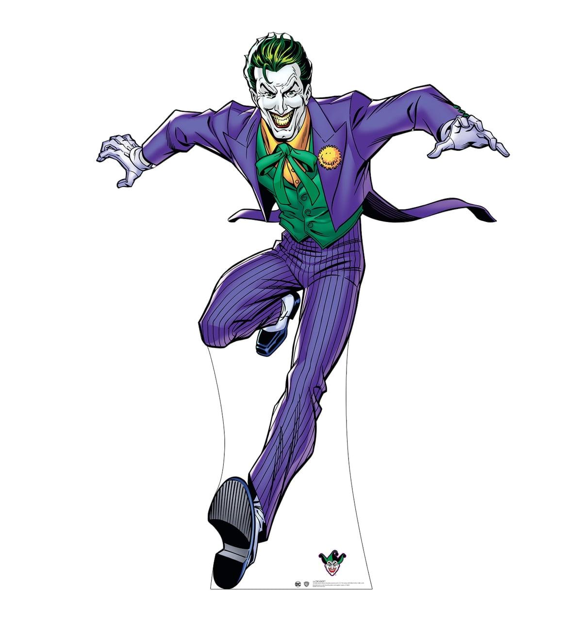 Life-Size Joker Cardboard Stand-Up with Easel, 74x53 in