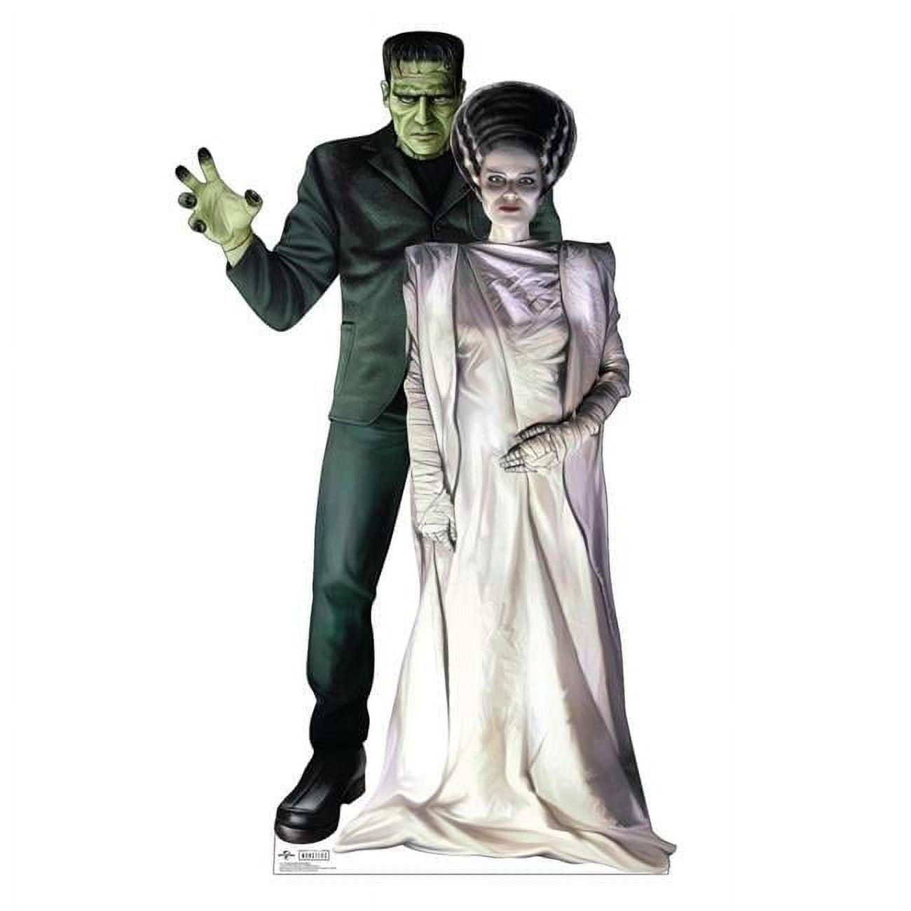 Lifesize Frankenstein and Bride Cardboard Cutout, 76 x 45 inches