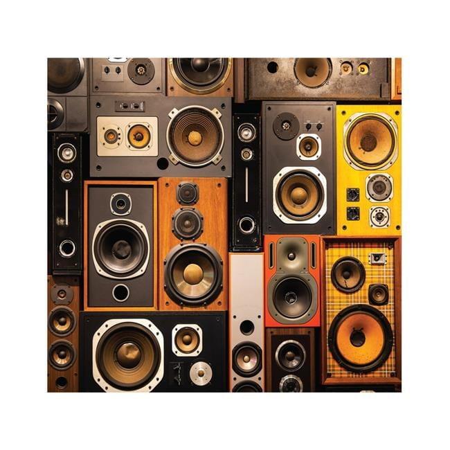 84'' Retro Speakers Backdrop Cardboard Cutout