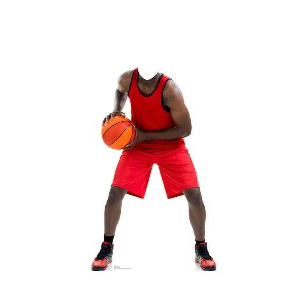 Life-Size Red Basketball Player Cardboard Standup