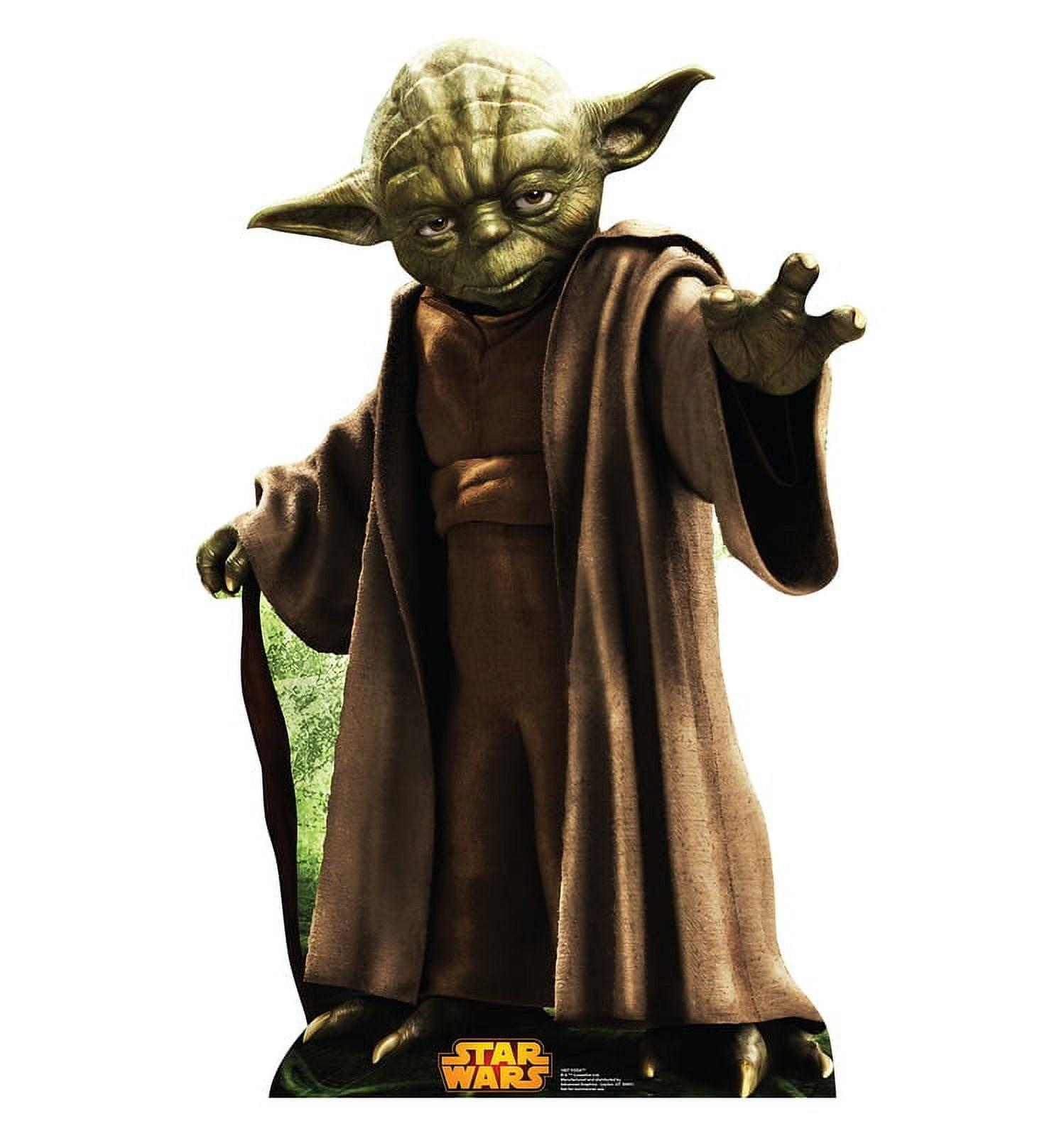 Star Wars Yoda Cardboard Stand-Up with Brown Robes