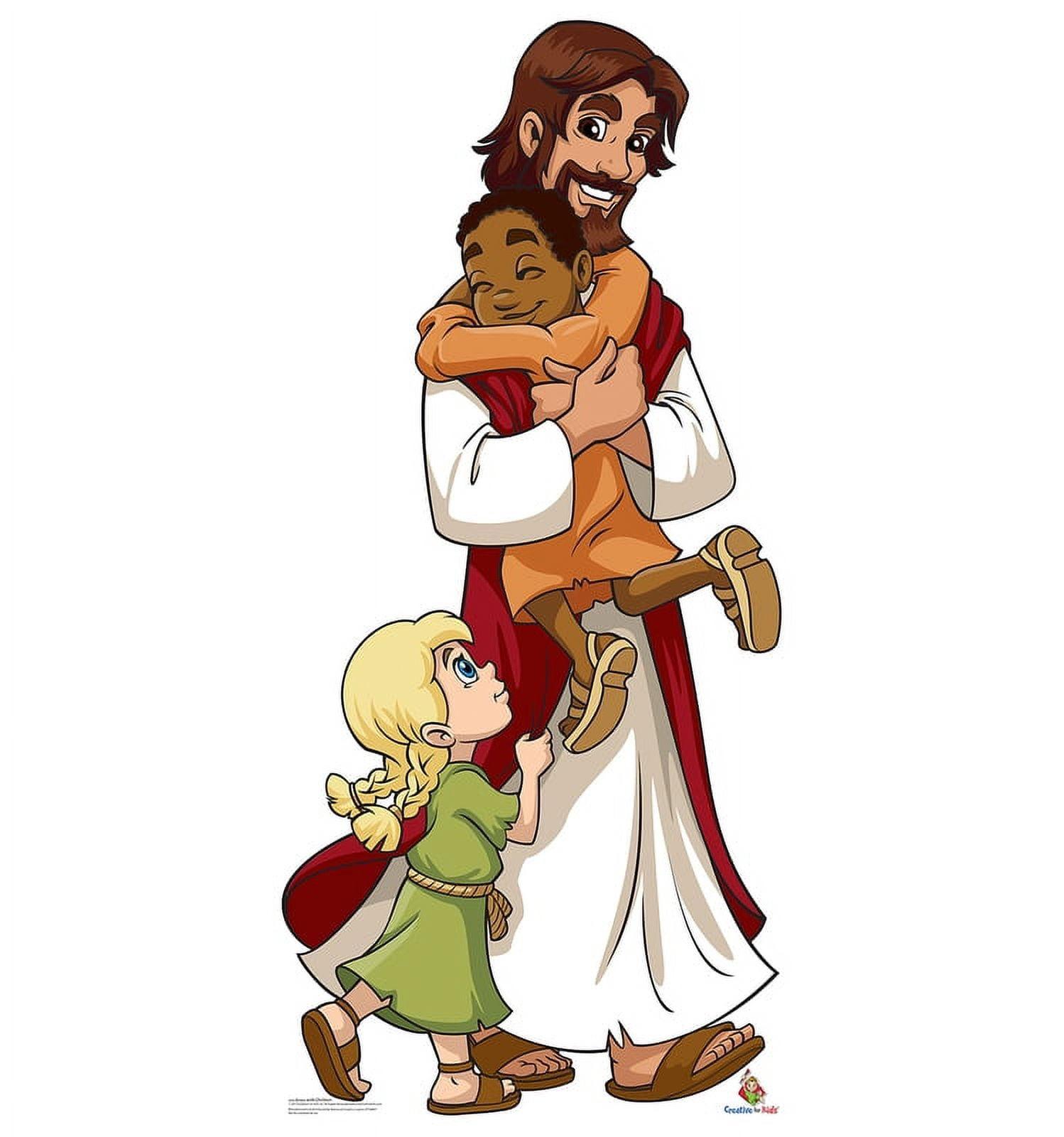 Jesus with Children Life-Sized Cardboard Standup