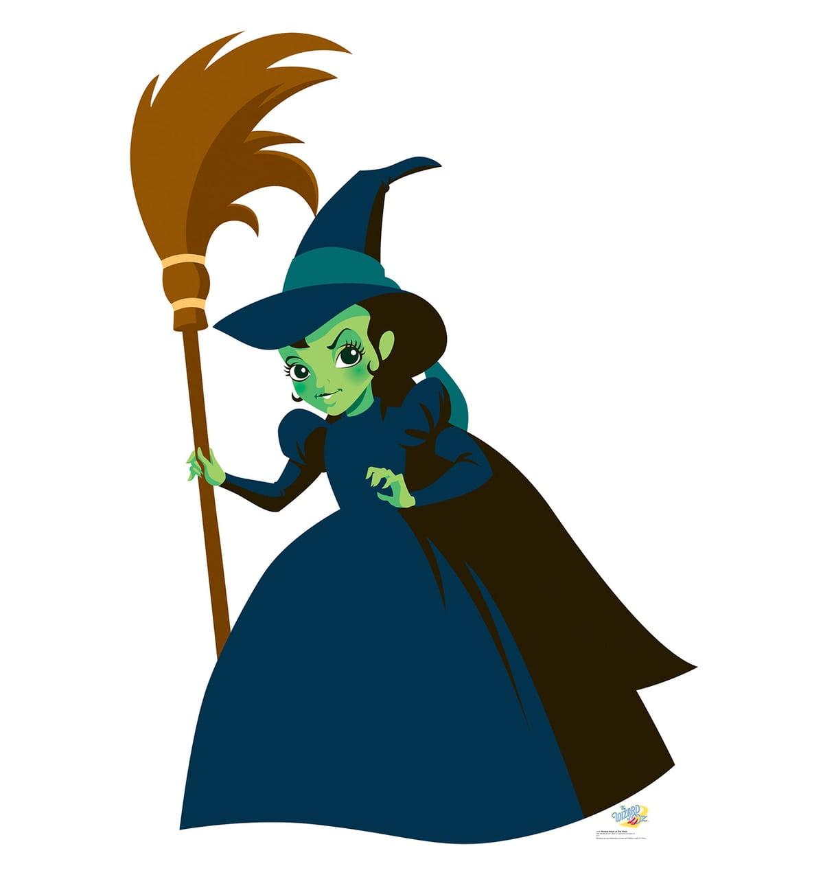 70" Green and Black Wicked Witch Cardboard Standup