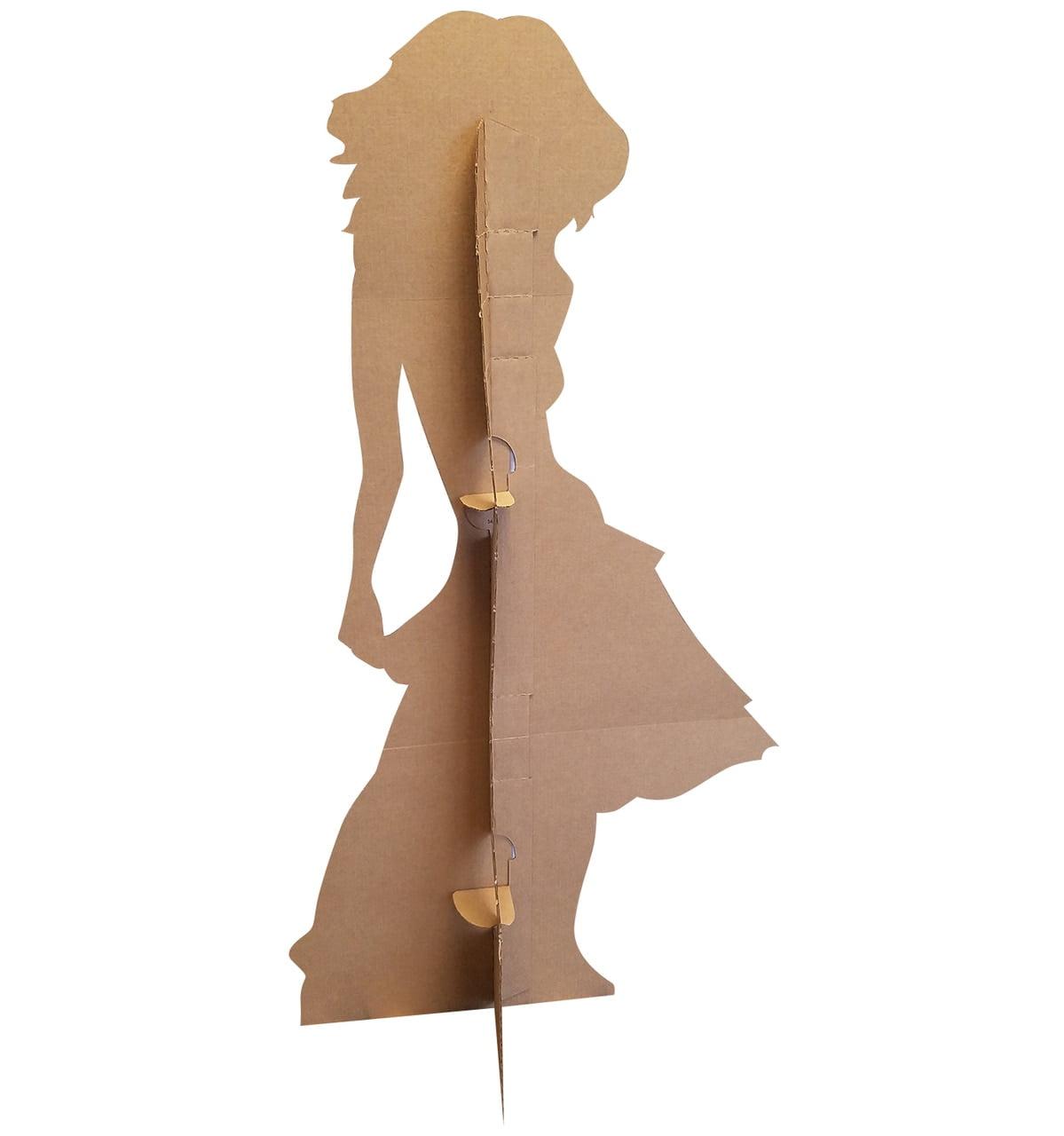 Yellow Sparkles Silhouette Dancer Cardboard Standup