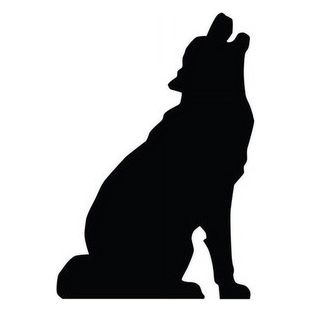 Howling Wolf Silhouette Cardboard Standup 43 x 30 in.