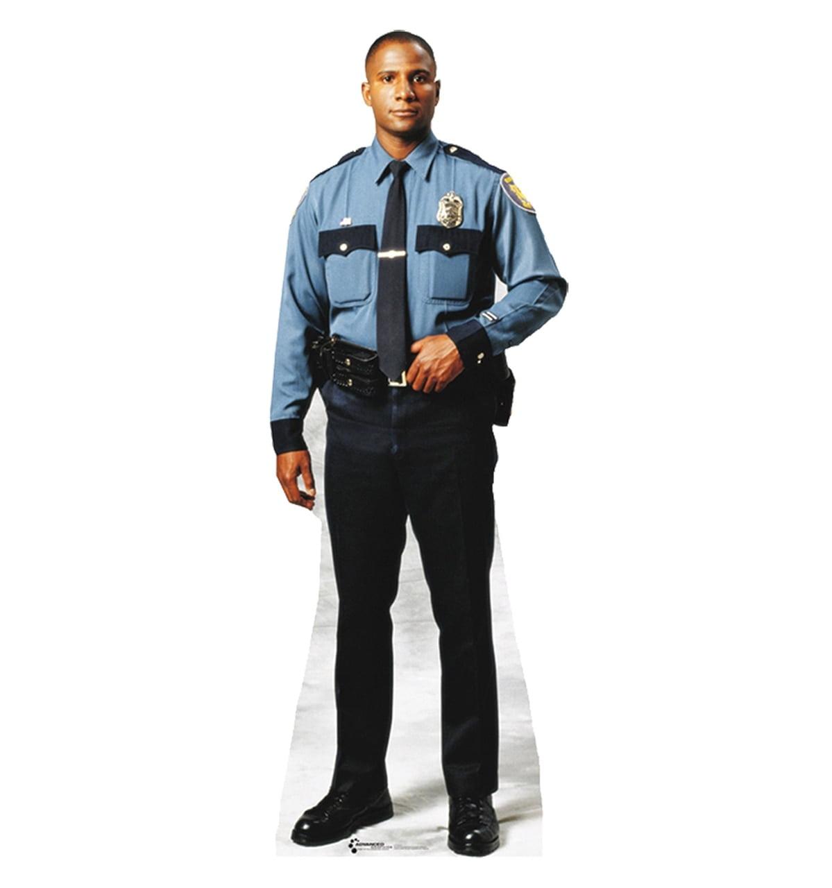 Life-Size Policeman Cardboard Standup with Blue Uniform