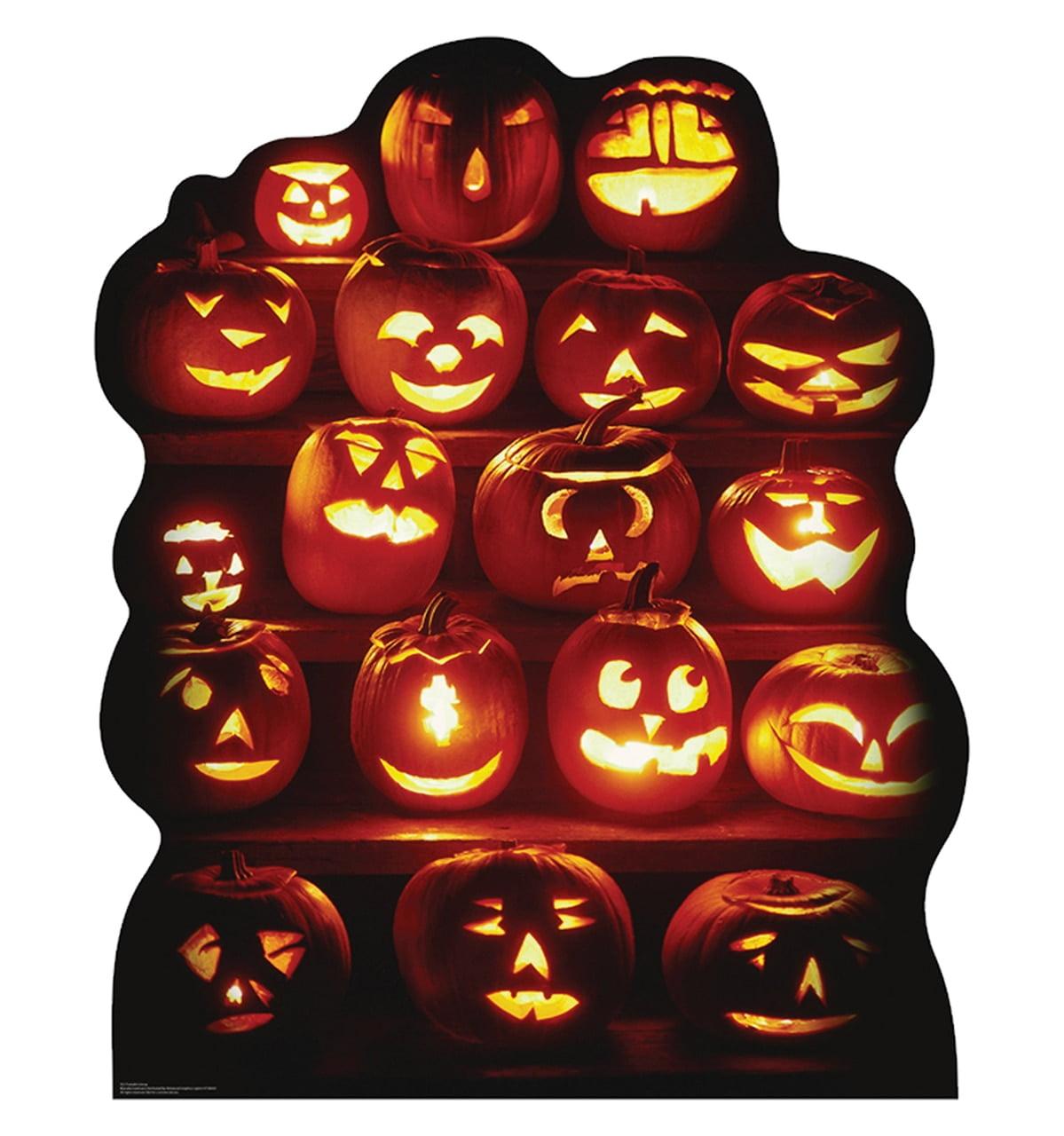 Life-Size Halloween Pumpkin Group Cardboard Stand-Up