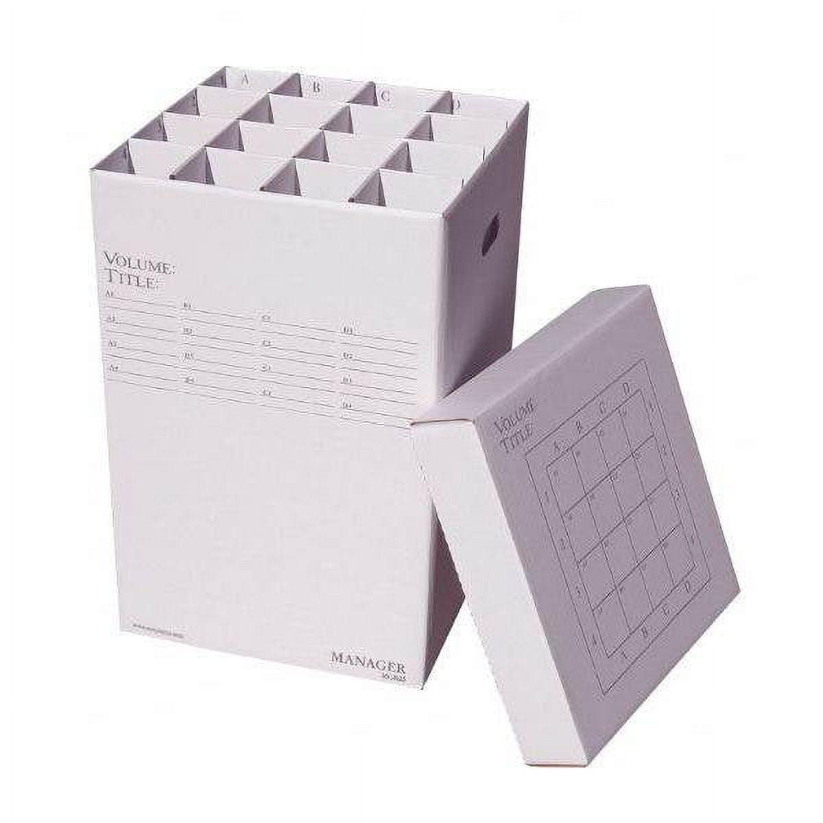 White Corrugated Cardboard 16 Slot Storage Organizer