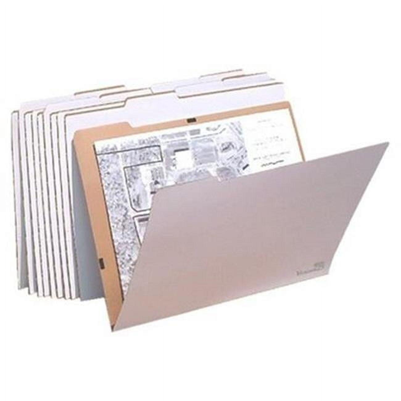 Gray Corrugated Cardboard Flat Storage File Folders, 24 x 36 in.