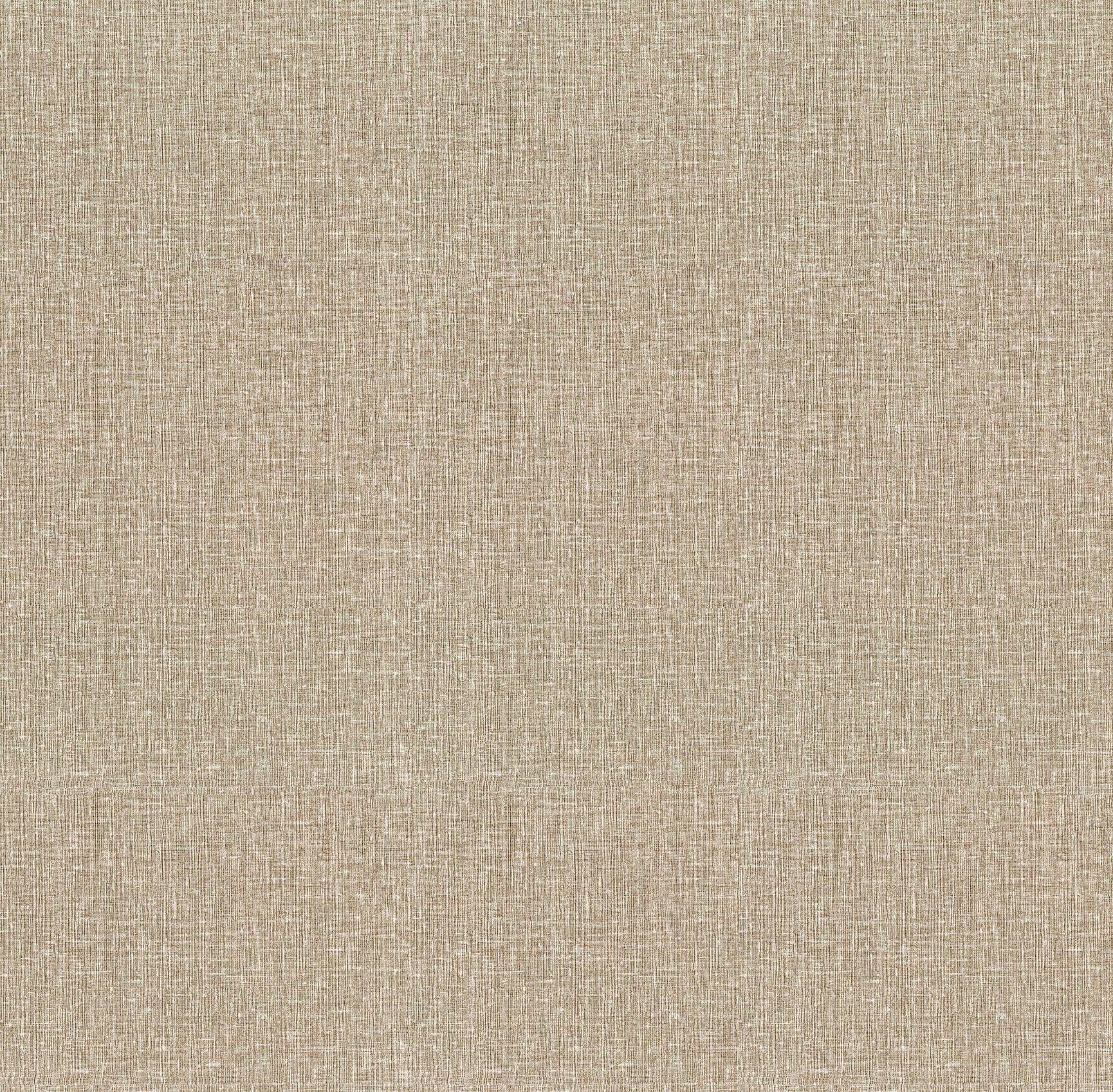 Advantage Natural Linen Light Brown Textured Wallpaper