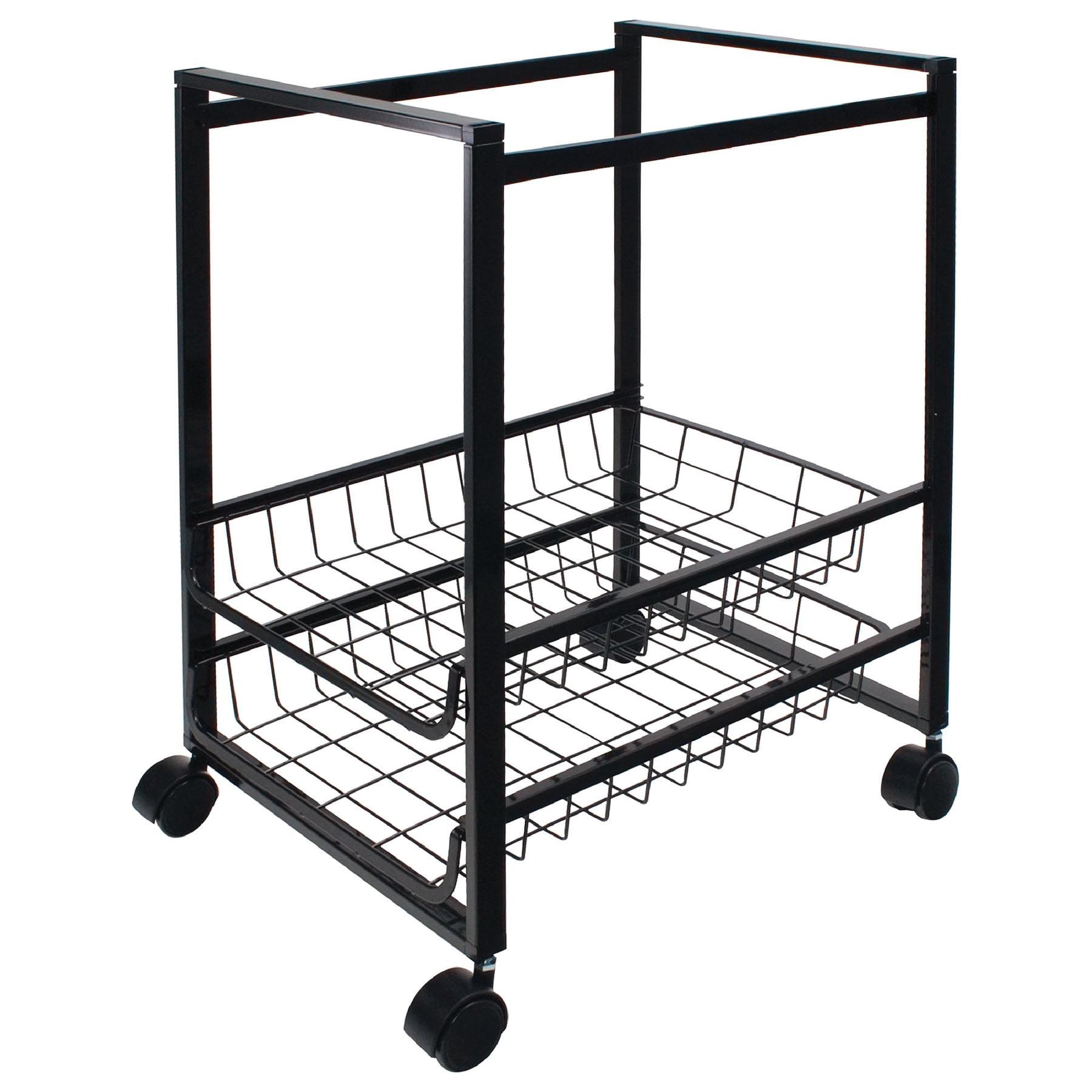 21.13'' H x 12.88'' W File Cart with Wheels