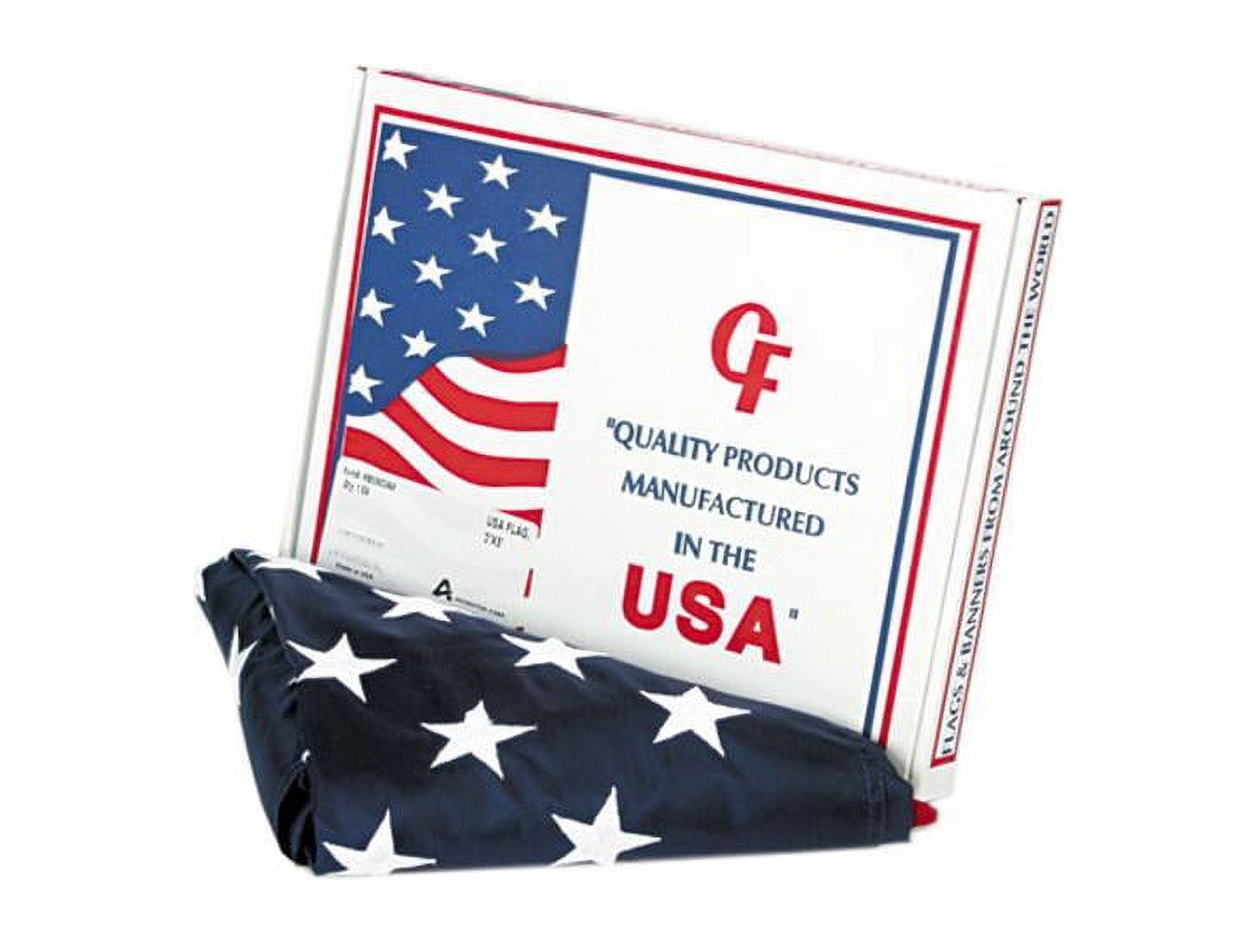 Heavyweight Nylon Blue Patriotic Outdoor U.S. Flag, 3 ft x 5 ft