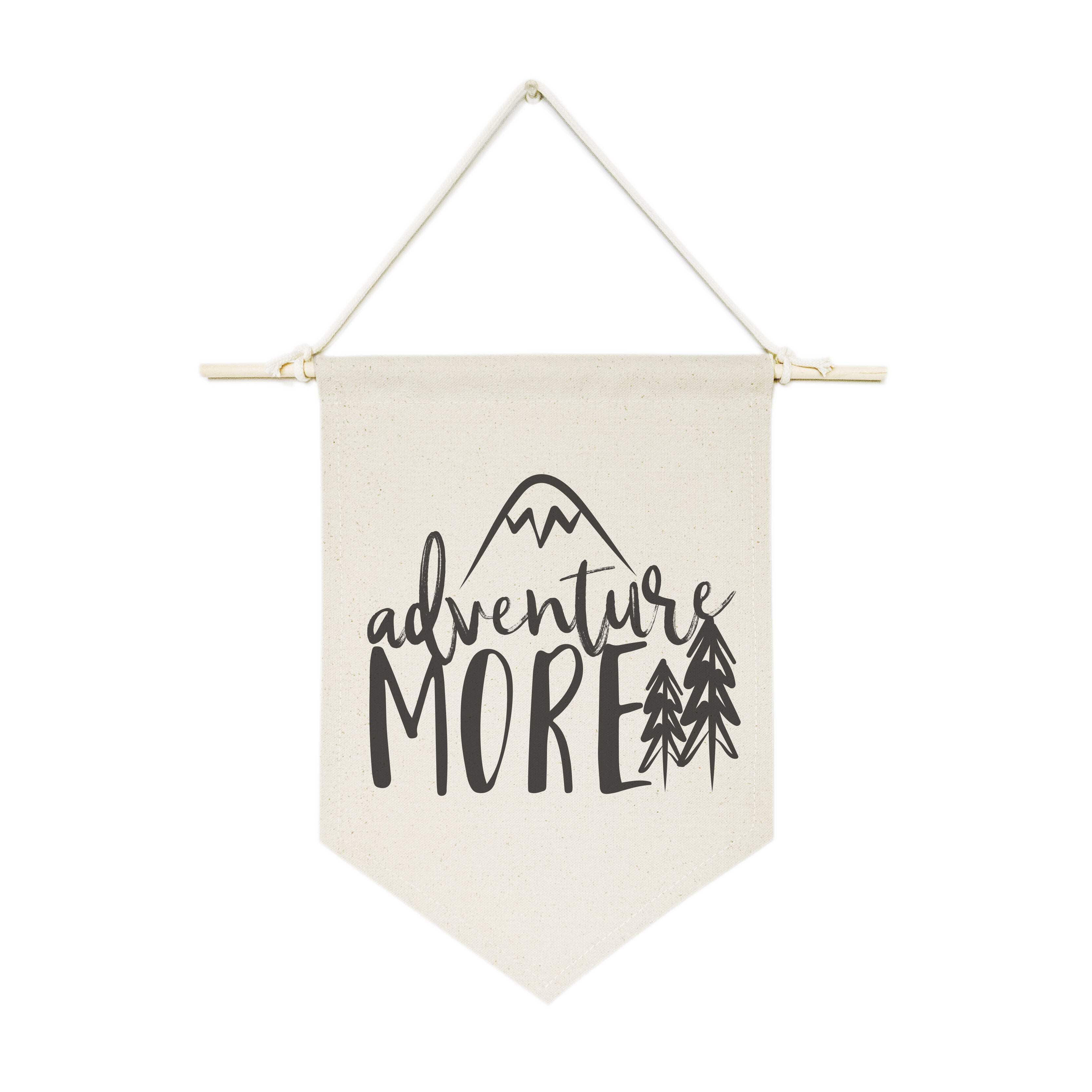 Adventure More Cotton Canvas Nursery Wall Hanging Banner