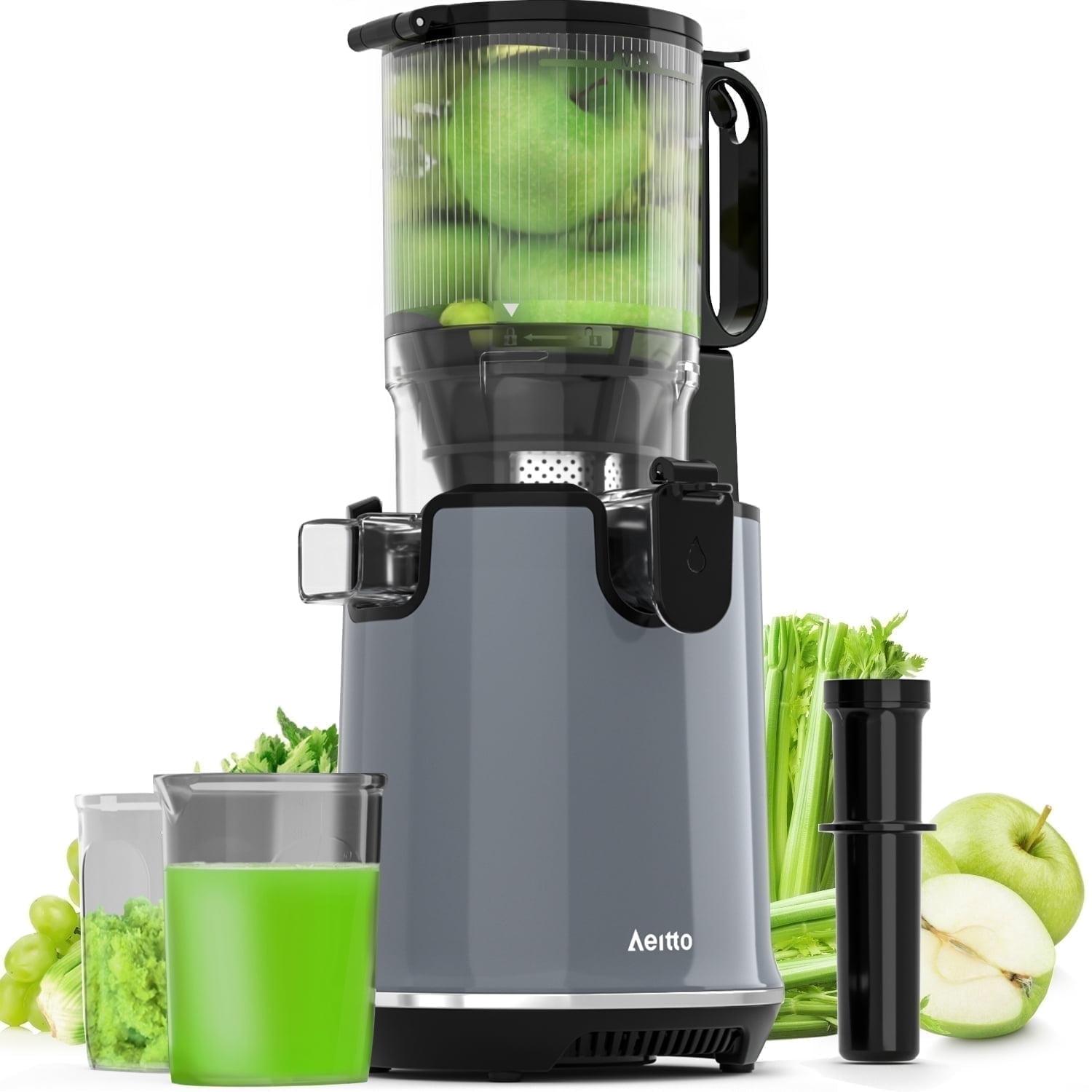 Aeitto Aeitto 250W Masticating Juicer, Cold Press with 5.3" Feed Chute & 1.7L Capacity, Easy to Clean, High Juice Yield