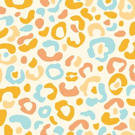 Aelfie Multi Warm Leopard Spots Peel & Stick Wallpaper