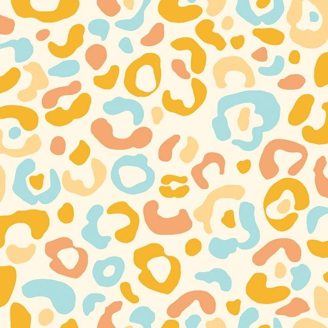 Aelfie Multi Warm Leopard Spots Peel & Stick Wallpaper