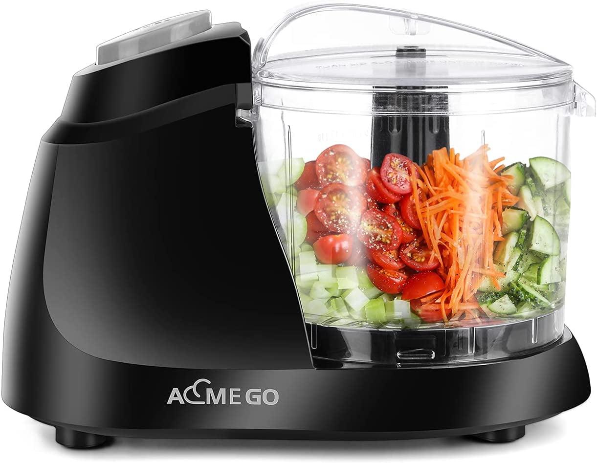 Aemego Mini Food Processor 12oz Meat &Vegetable Electric Food Chopper Black