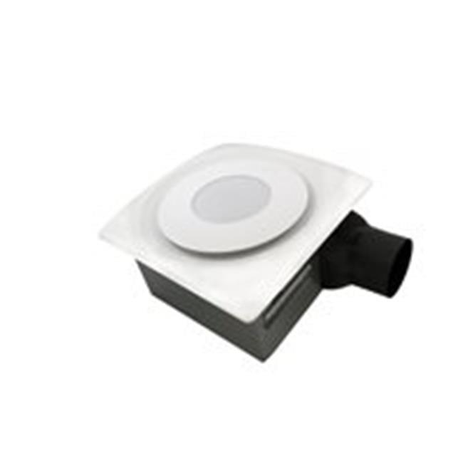 Slim White Ceiling Mounted Exhaust Fan with LED Light