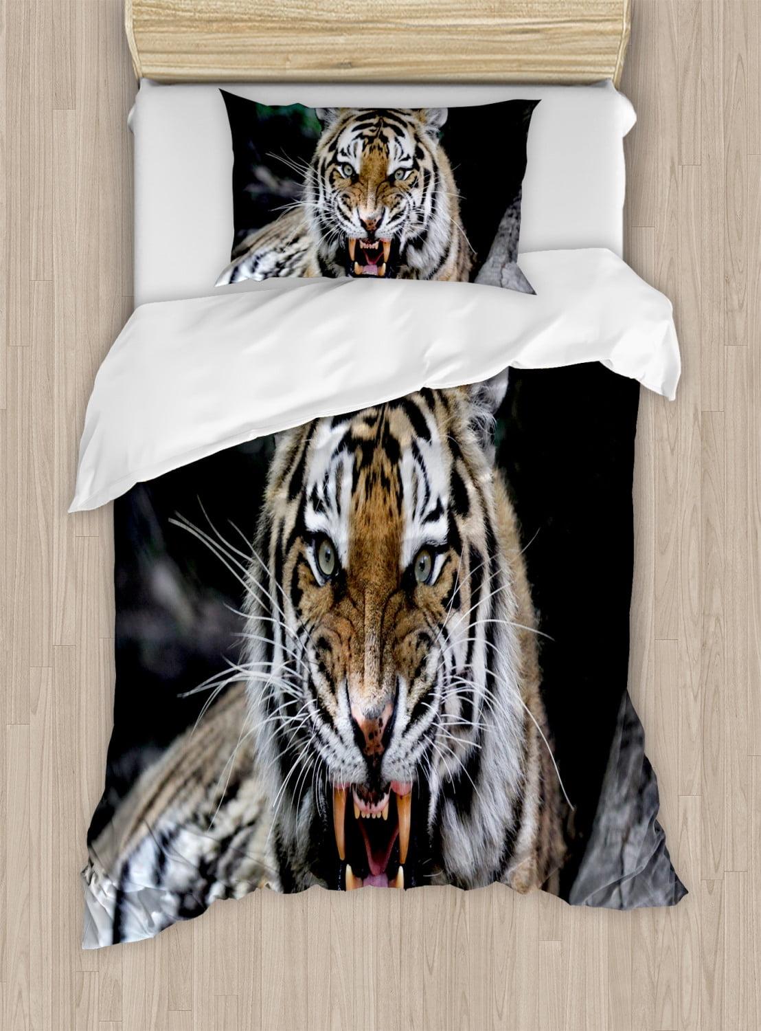 Ambesonne African Eclectic Striped Duvet Cover Set