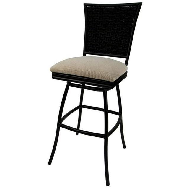 Outdoor Patio Extra Tall Spectator Swivel Armless Bar Stool 35" - Erin