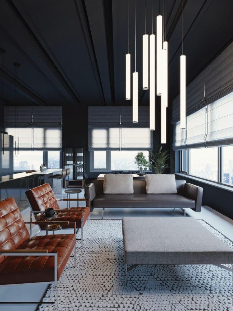 Afx Caden 5" Wide Led Mini Satin Nickel Pendant Lights