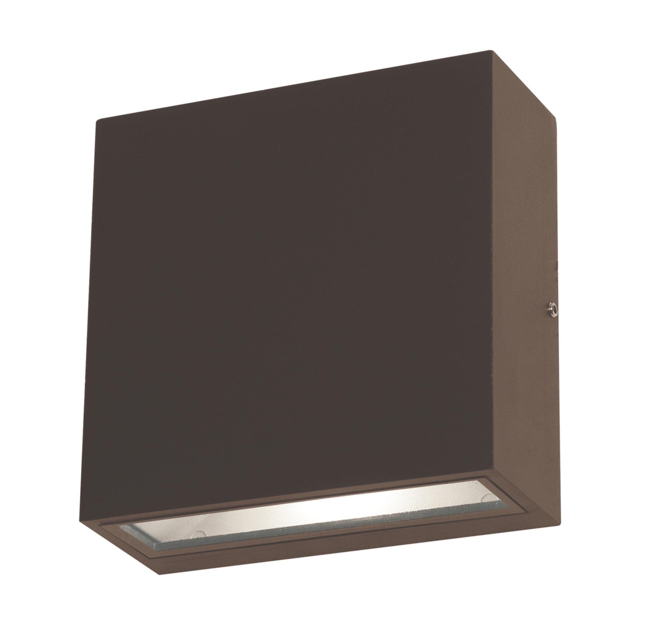 Bronze 6" Square LED Outdoor Wall Sconce