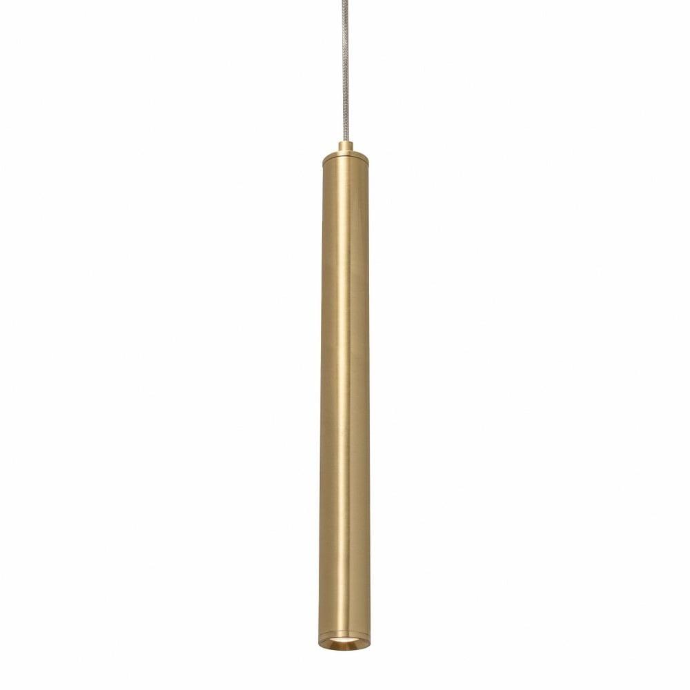 Eli 16" Satin Brass Mini LED Pendant for Indoor/Outdoor