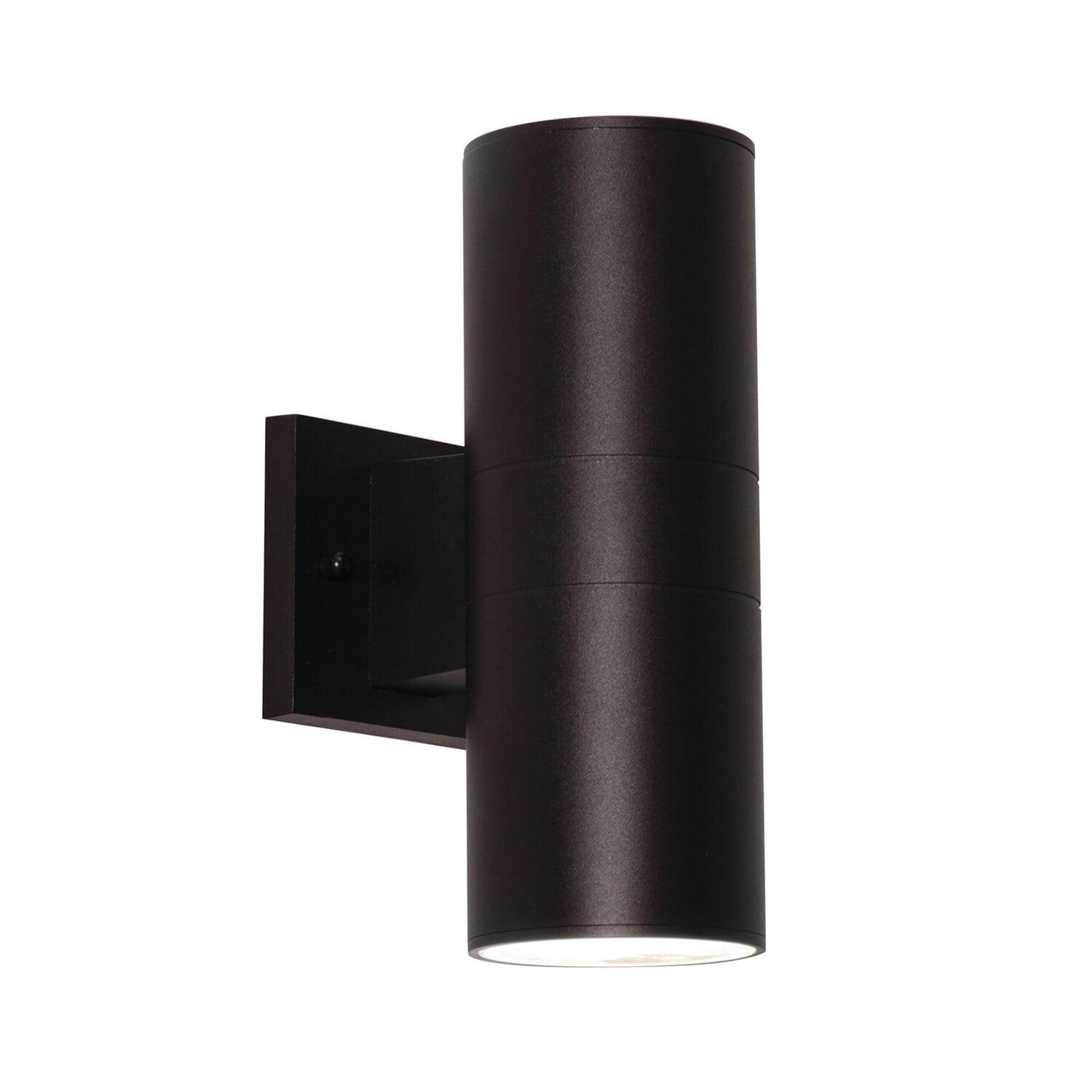 Everly Black Aluminum 12" Dimmable LED Outdoor Sconce