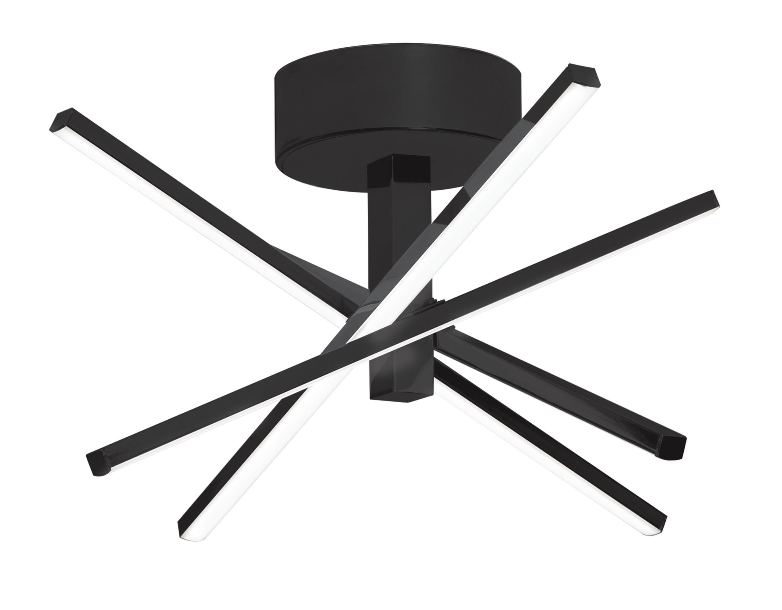 Afx Jaxf1515l30d1 Jaxx 4 Light 15" Wide Led Semi-Flush Ceiling Fixture - Black