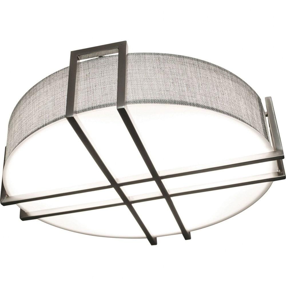 Satin Nickel 20" LED Flush Mount Ceiling Light