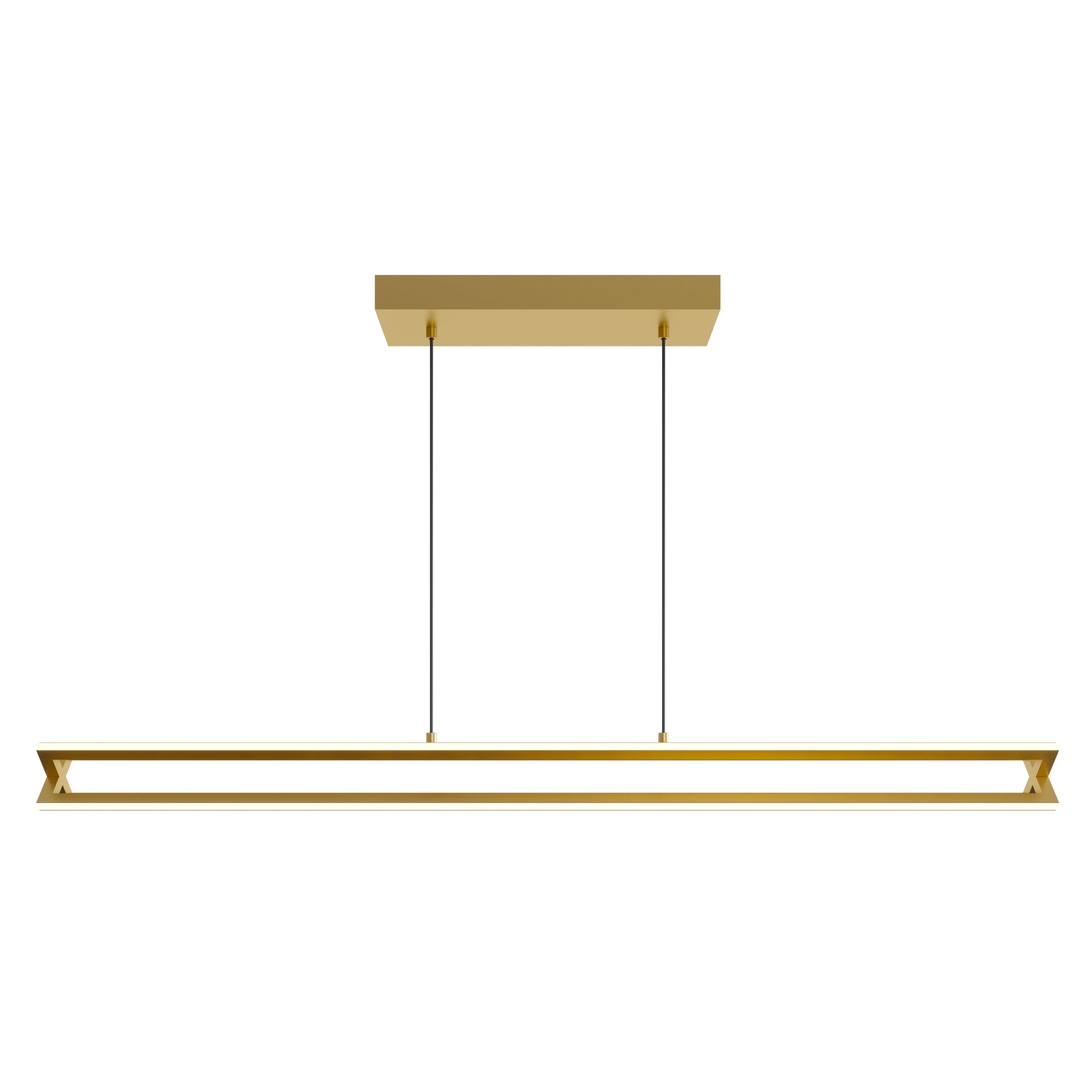 Afx Lighting Cssp0448l30d1 Cass 48" Wide Led Linear Chandelier - Gold