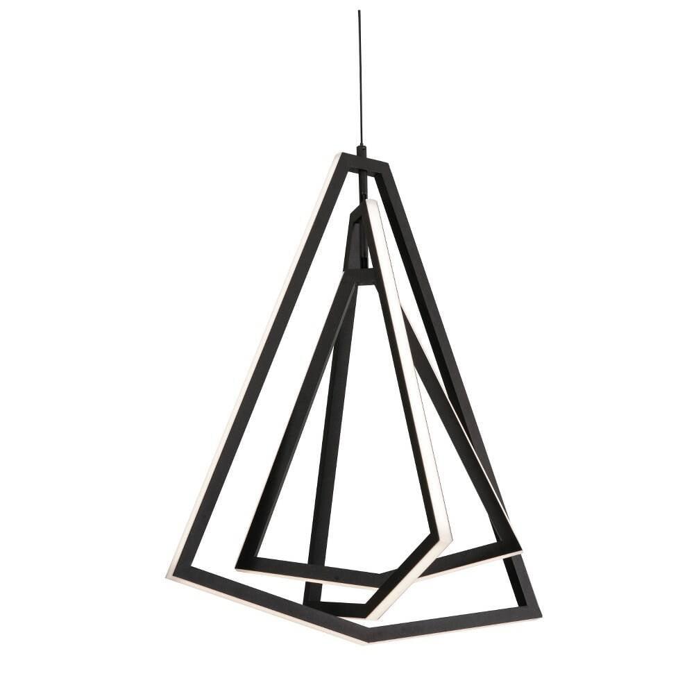 Gianna Satin Nickel 24" Modern LED Pendant - Energy Star Indoor/Outdoor