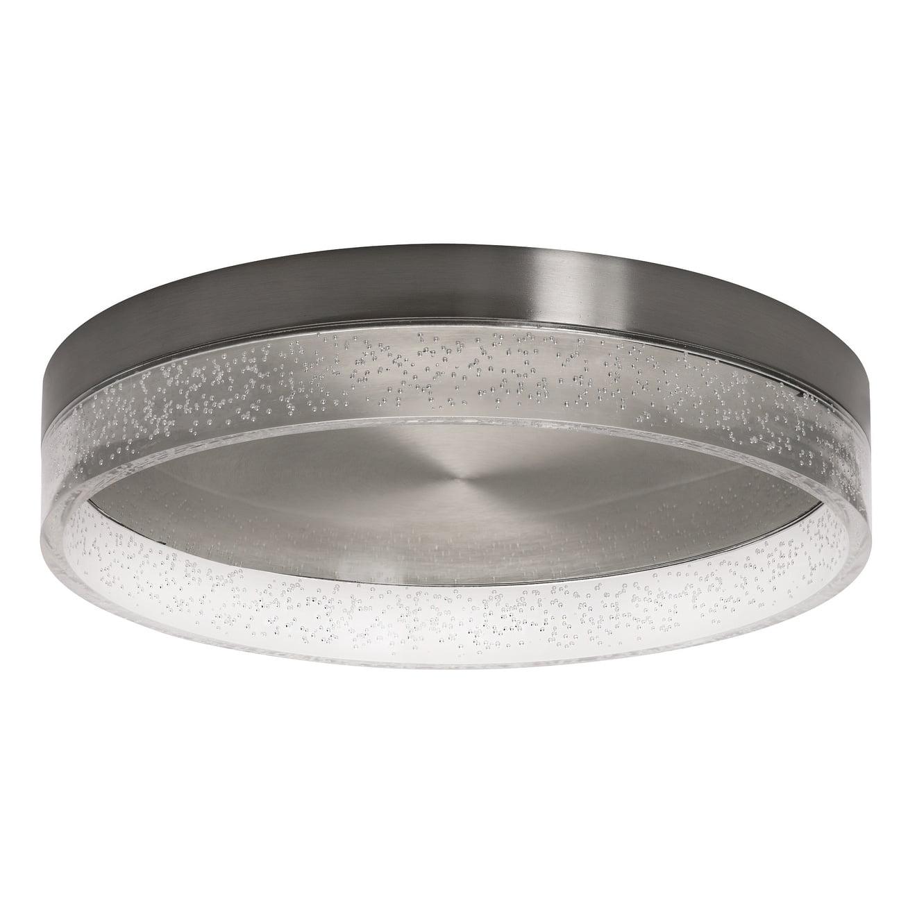 AFX  Maggie LED Flush Mount 34 Satin Nickel Large 16 inch Nickel 13 to 24 Inches
